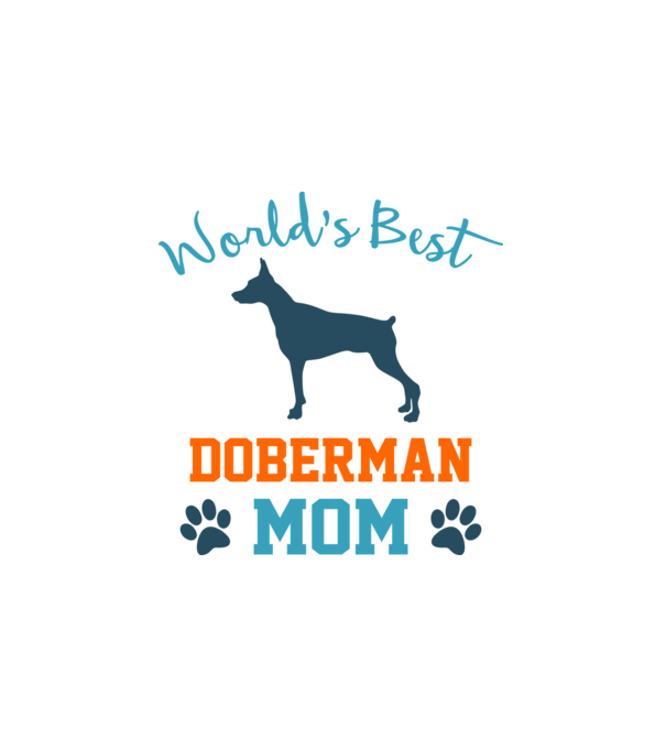 World's Best Doberman Mom minta fehér pólón