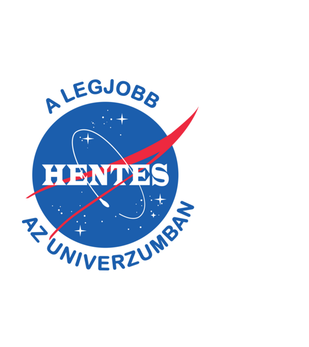 A legjobb hentes az univerzumban minta fekete pólón