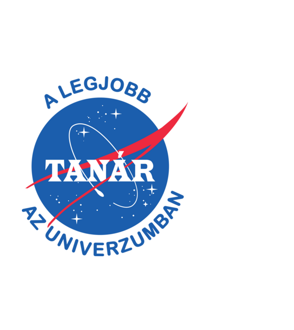 A legjobb tanár az univerzumban minta fehér pólón