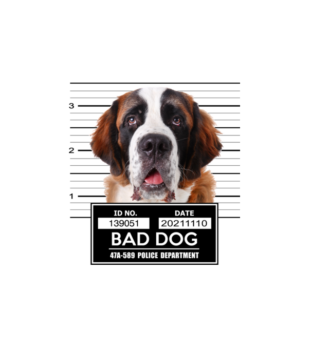 Bernáthegyi - Bad Dog minta fehér pólón