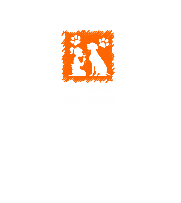 Life is better with a Vizsla minta fekete pólón