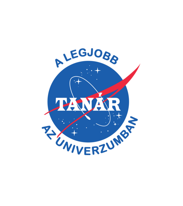 A legjobb tanár az univerzumban minta fehér pólón