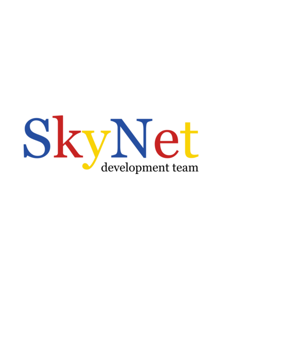 Skynet minta világoskék pólón