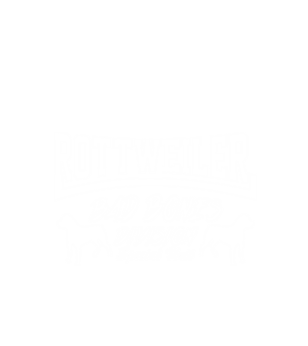 Rottweiler Bad Bones Division minta fekete pólón