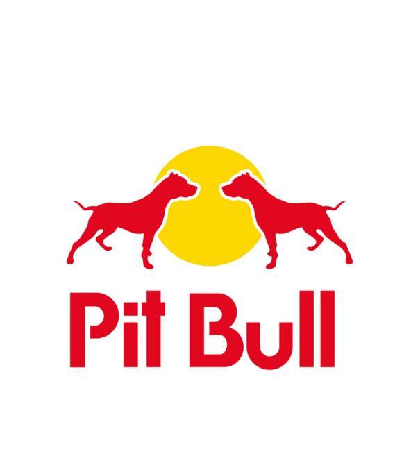 Pitbull - Márkaparódia minta fehér pólón