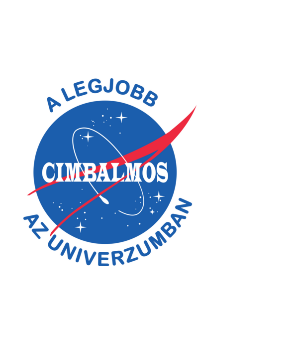 Legjobb cimbalmos az univerzumban minta világoskék pólón