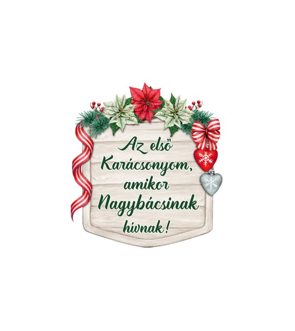 Nagybácsinak hívnak minta fehér pólón