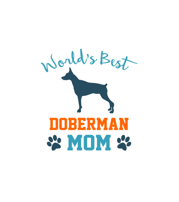 World's Best Doberman Mom minta fehér pólón