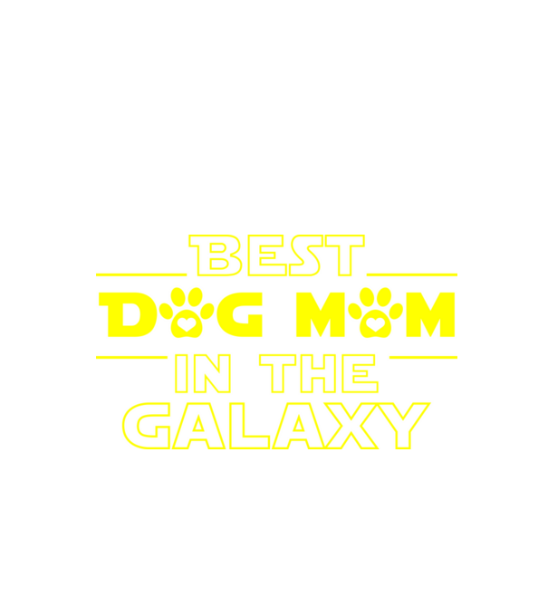 Best dog mom in the galaxy minta fekete pólón