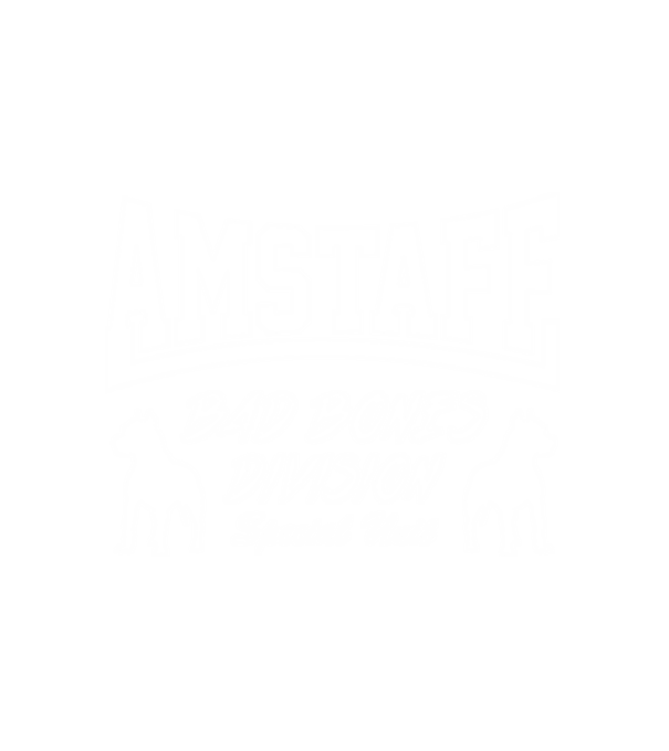 Amstaff bad Bones Division minta fehér pólón