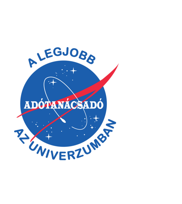A legjobb adótanácsadó az univerzumban minta világoskék pólón
