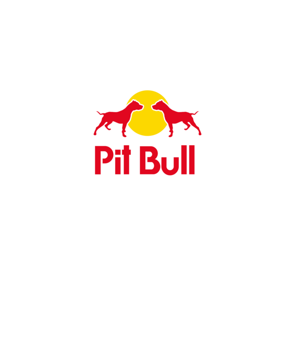 Pitbull - Márkaparódia minta sötétkék pólón