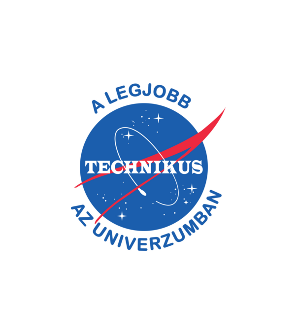 A legjobb technikus az univerzumban minta fehér pólón
