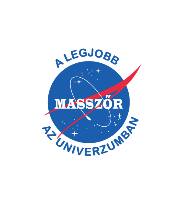 A legjobb masszőr az univerzumban minta fehér pólón