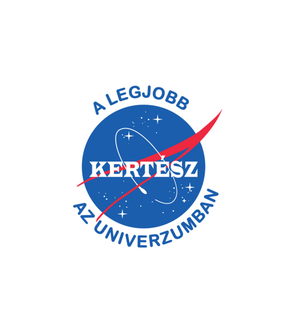 A legjobb kertész az univerzumban minta fehér pólón