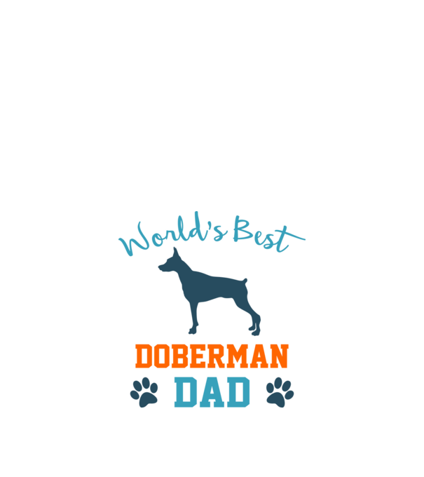 World's Best Doberman Dad minta fehér pólón