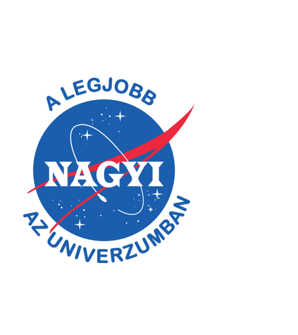 A legjobb Nagyi az univerzumban minta világoskék pólón