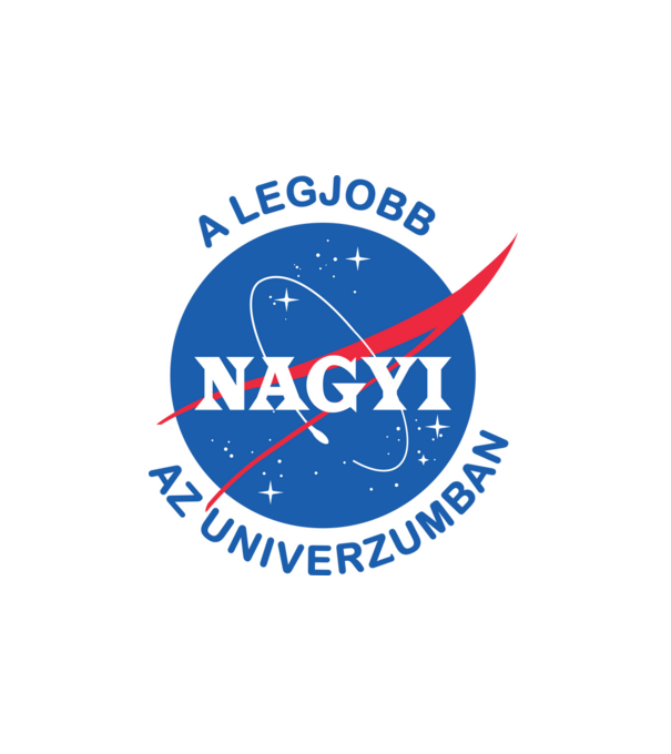 A legjobb Nagyi az univerzumban minta fehér pólón