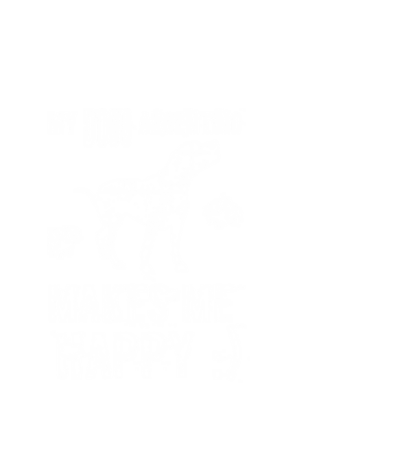 My Dogo Argentino makes me happy minta fehér pólón