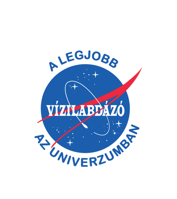A legjobb vízilabdázó az univerzumban minta fehér pólón