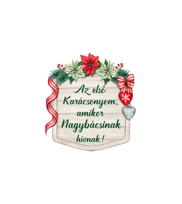 Nagybácsinak hívnak minta fehér pólón