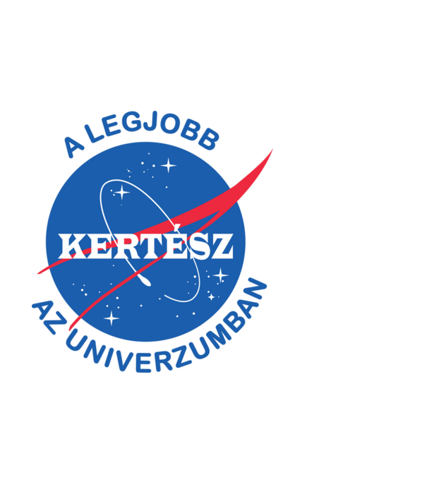 A legjobb kertész az univerzumban minta fehér pólón