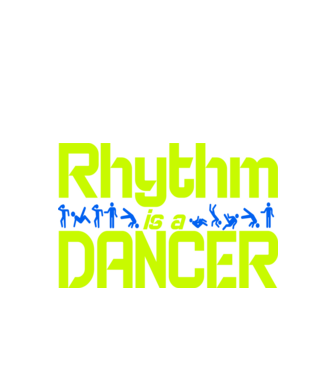 rhythm is a dancer yellow minta fekete pólón