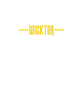 wicktor minta fekete pólón