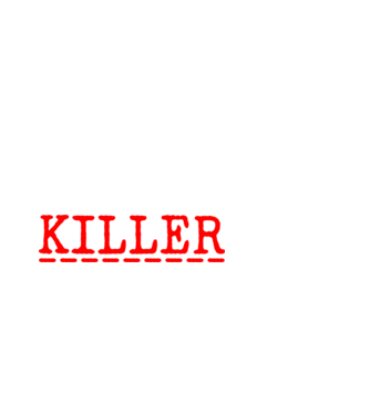 psycho killer minta fehér pólón
