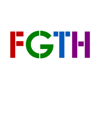 FGTH minta fehér pólón