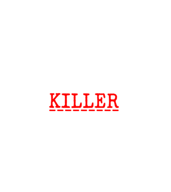 psycho killer minta farmerkék pólón