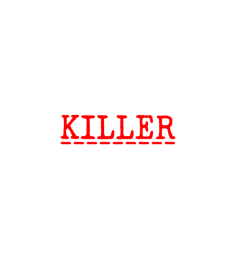 psycho killer minta fekete pólón