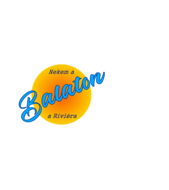 nekem a balaton kék minta világoskék pólón