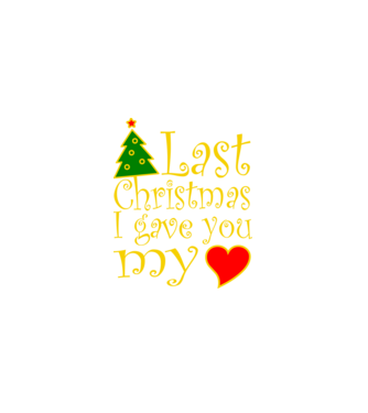 last christmas minta fekete pólón