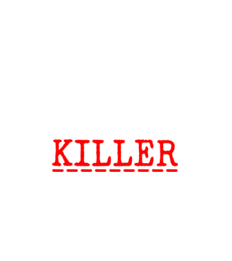 psycho killer minta fekete pólón