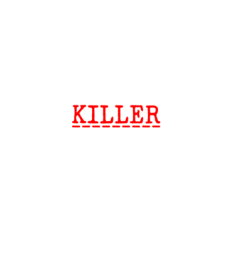 psycho killer minta fekete pólón