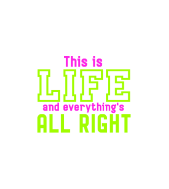 this is life minta fehér pólón
