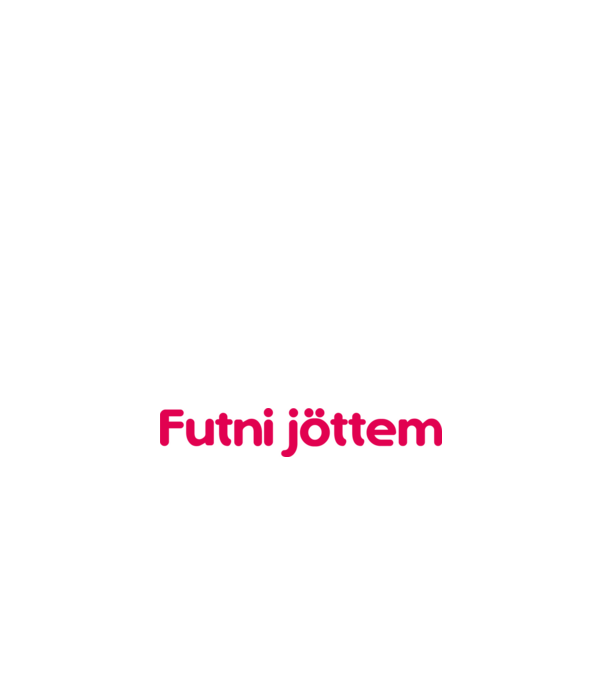 futni magenta minta fehér pólón