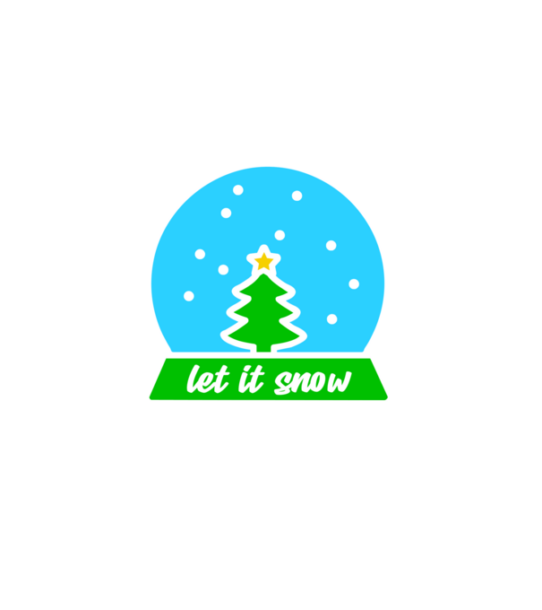 let it snow minta homokszín pólón