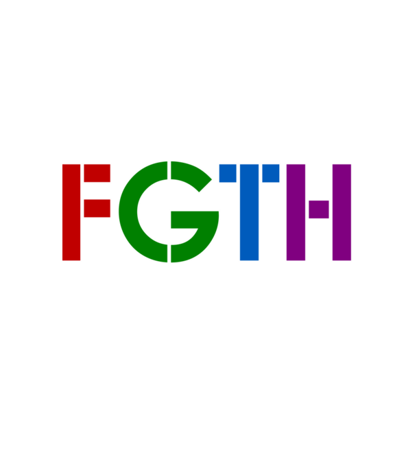 FGTH minta fehér pólón