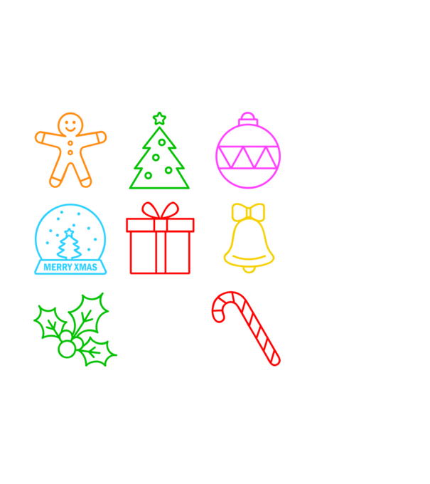 xmas neon minta fekete pólón