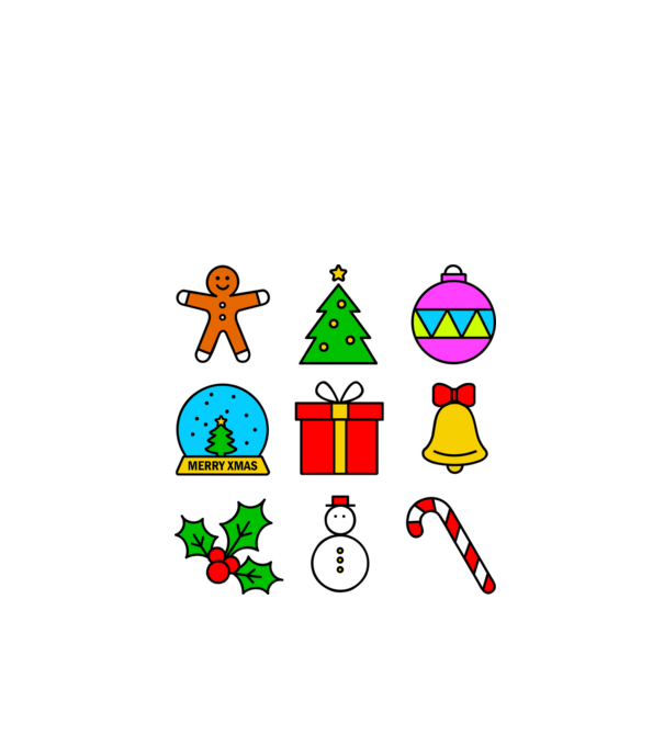 xmas color minta fekete pólón