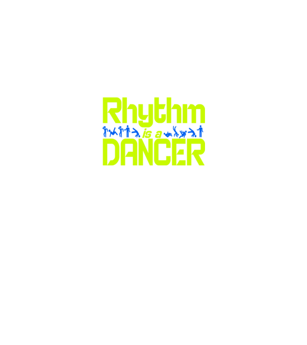 rhythm is a dancer yellow minta fekete pólón