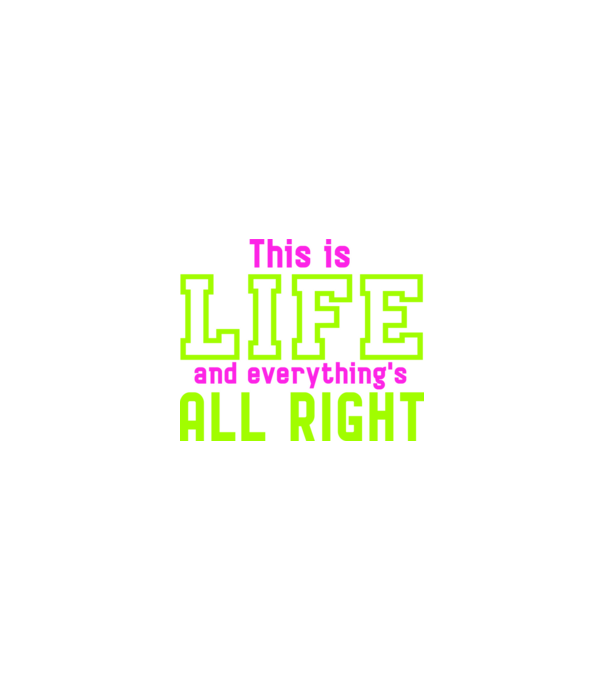 this is life minta homokszín pólón