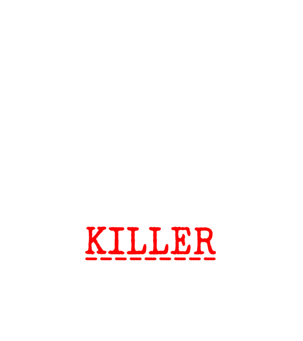 psycho killer minta fehér pólón