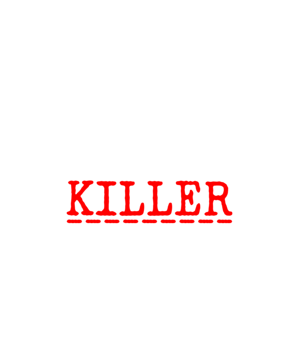 psycho killer minta fehér pólón