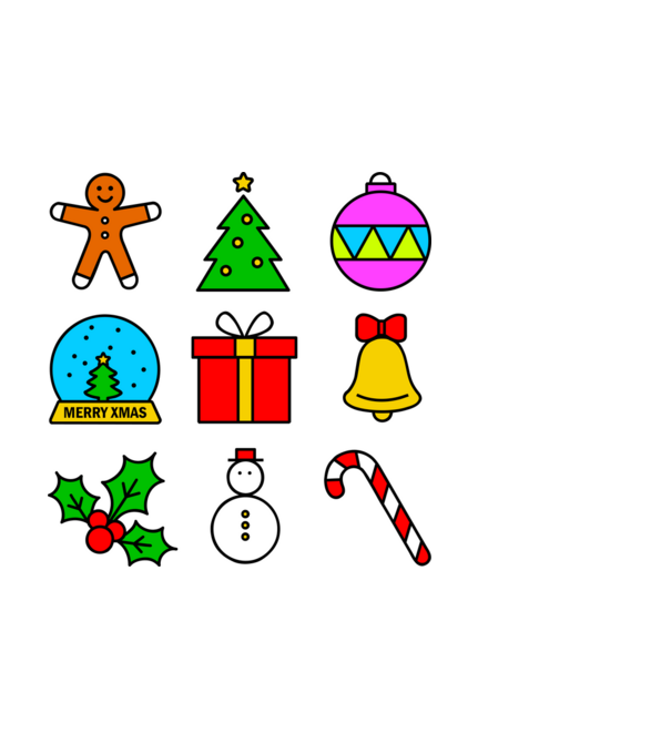 xmas color minta fekete pólón