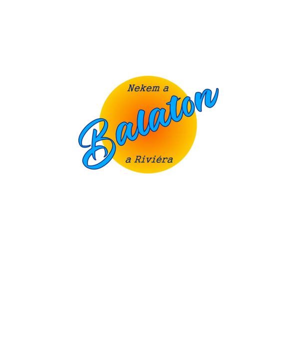 nekem a balaton kék minta fehér pólón