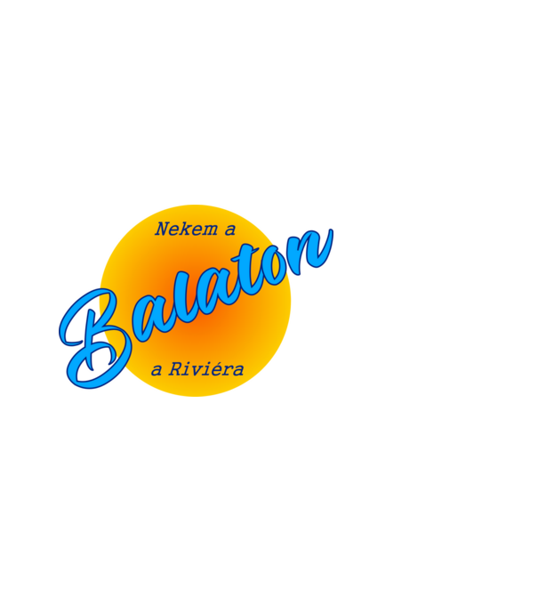 nekem a balaton kék minta világoskék pólón