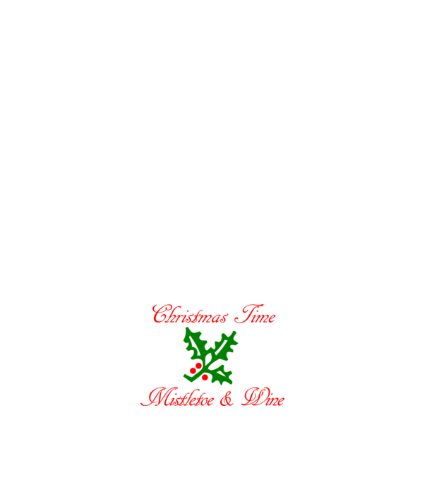 mistletoe minta sötétkék pólón
